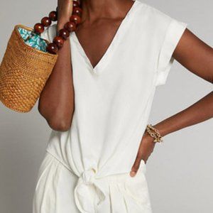 Cloth & Stone Anthropologie Coralie Tie-Front  Top